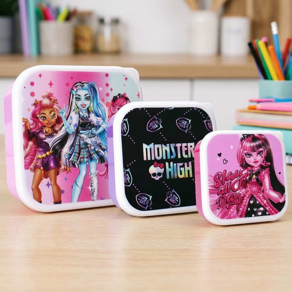 Monster High Madkasse Sæt (6 x 12 x 12 cm) | Monster High Madkasser - Temashop