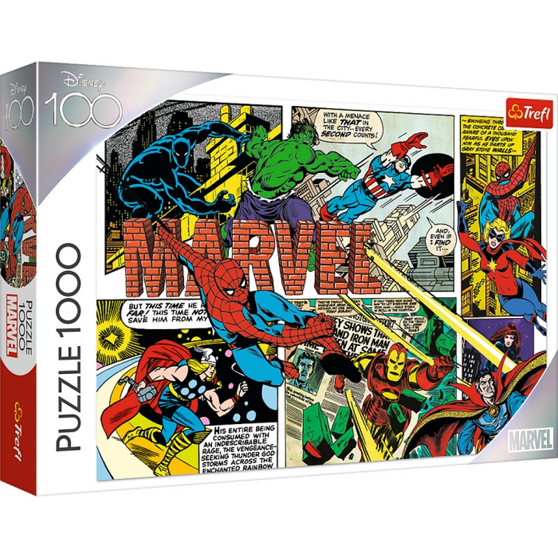 Avengers Comic Puslespil 1000 Brikker | Avengers Puslespil - Temashop