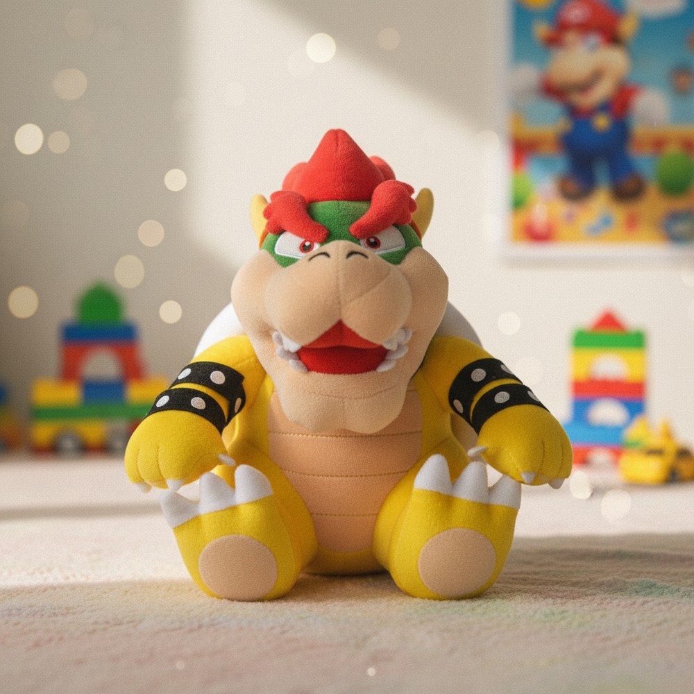 Super Mario Bowser Bamse (27 cm) | Super Mario Bamse - Temashop