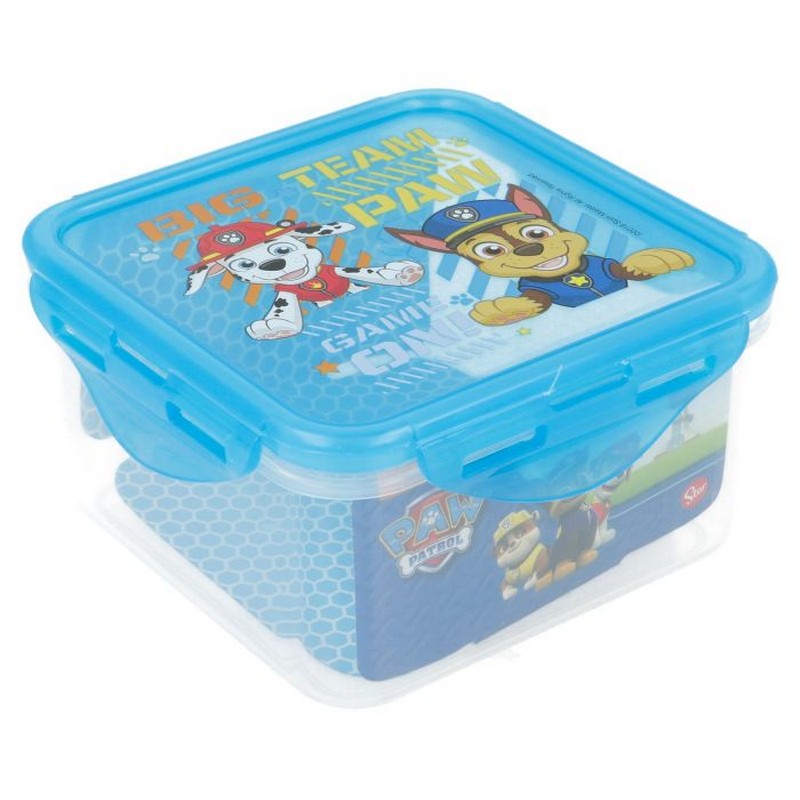 Paw Patrol Firkantet Madkasse Blå (13 x 13 x 7 cm) | Paw Patrol Madkasser - Temashop