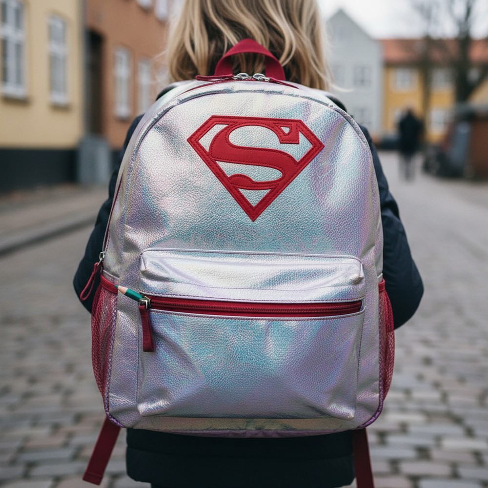 Superman Rygsæk Iriserende (36 x 28 x 10 cm) | Superman Taske / Pung - Temashop