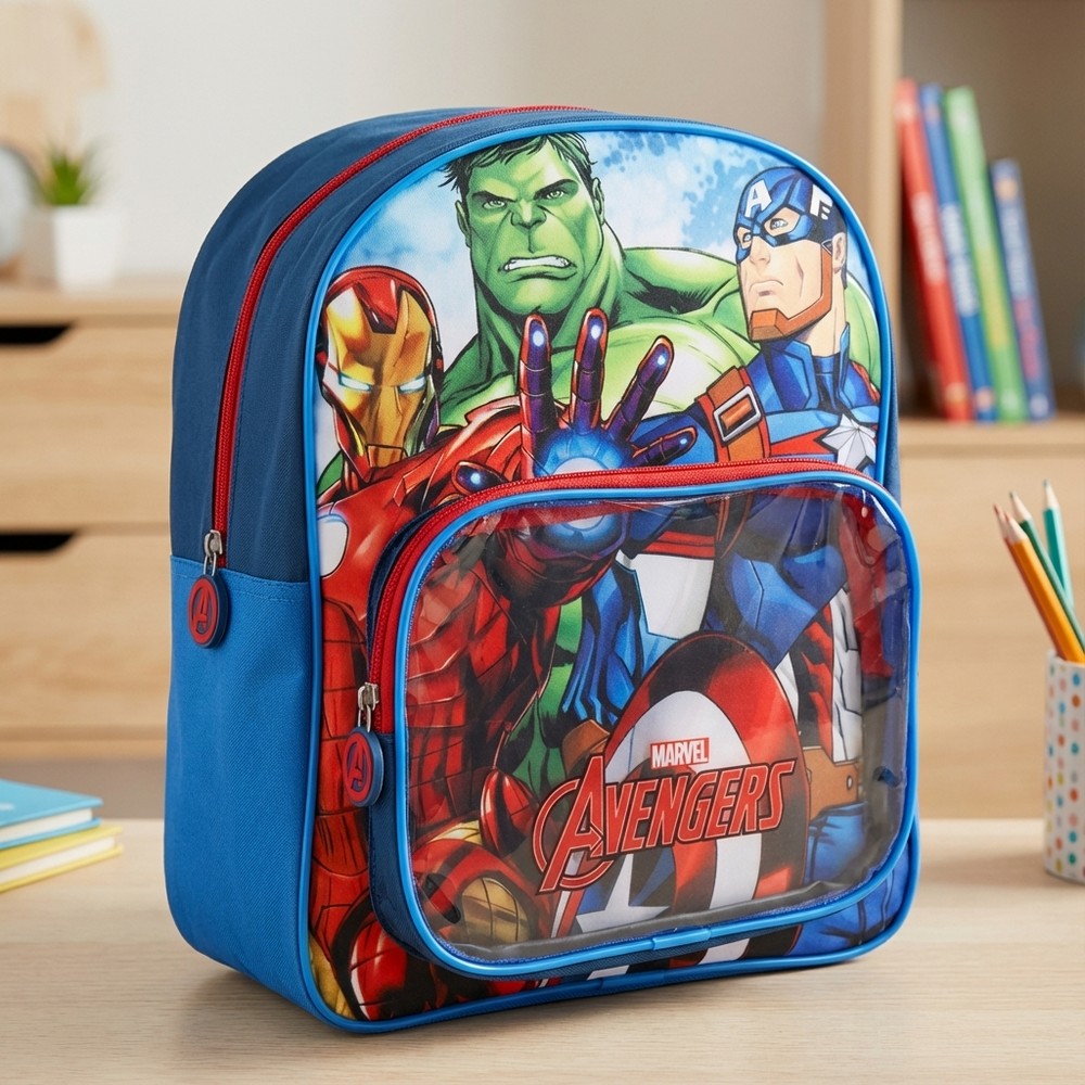 Avengers Team Rygsæk Blå (30 x 25 x 12 cm) | Avengers Taske / Pung - Temashop