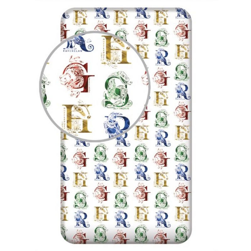 Harry Potter Kollegie Bomuldslagen (90 x 200 x 25 cm) | Harry Potter Sengetøj - Temashop