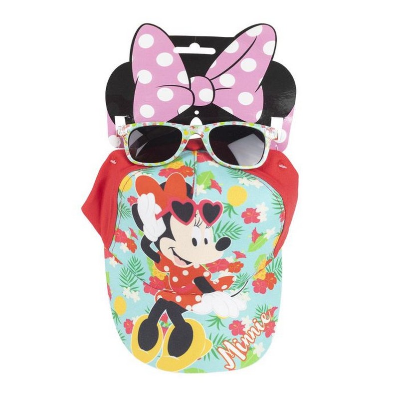 Minnie Mouse Kasket & Solbriller Sæt | Minnie Mouse Hat / Hue / Hjelm - Temashop