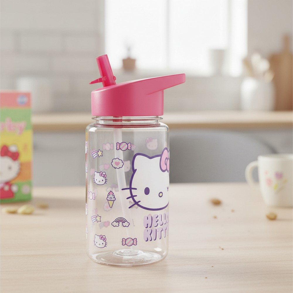 Hello Kitty Drikkedunk 450ml (7 x 7 x 12 cm) | Hello Kitty Lommelærke / Drikketilbehør - Temashop