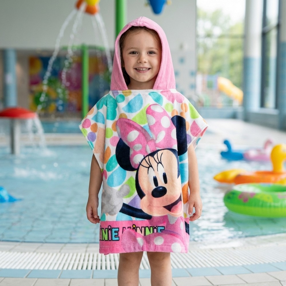 Minnie Mouse Håndklædeponcho (100 x 50 cm) | Minnie Mouse Overdel - Temashop