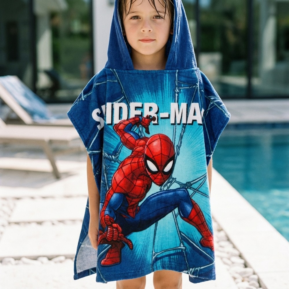 Spider-Man Håndklædeponcho (100 x 50 cm) | Spider-Man Overdel - Temashop