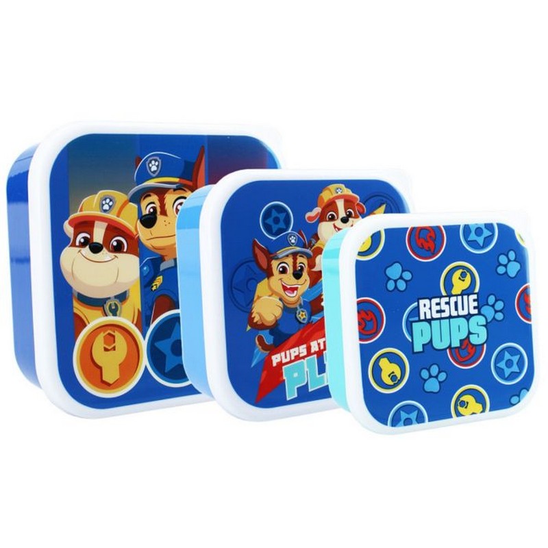 Paw Patrol Madkasser 3-i-1 (12 x 12 x 6 cm) | Paw Patrol Madkasser - Temashop