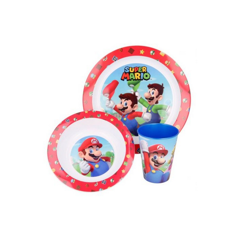 Super Mario® Tallerken & Krus Sæt – Temashop.dk