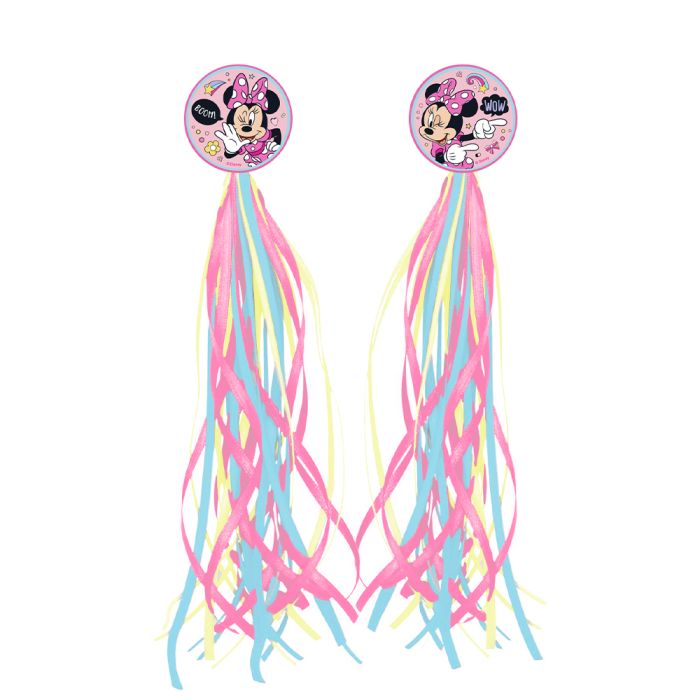 Minnie Mouse Cykelstyr Frynser (21 cm) | Minnie Mouse Cykeludstyr - Temashop