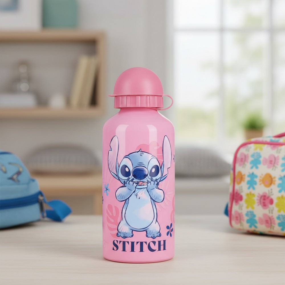 Lilo & Stitch Refreshing Drikkedunk Lyserød (7 x 7 x 19 cm) | Lilo & Stitch Lommelærke / Drikketilbehør - Temashop