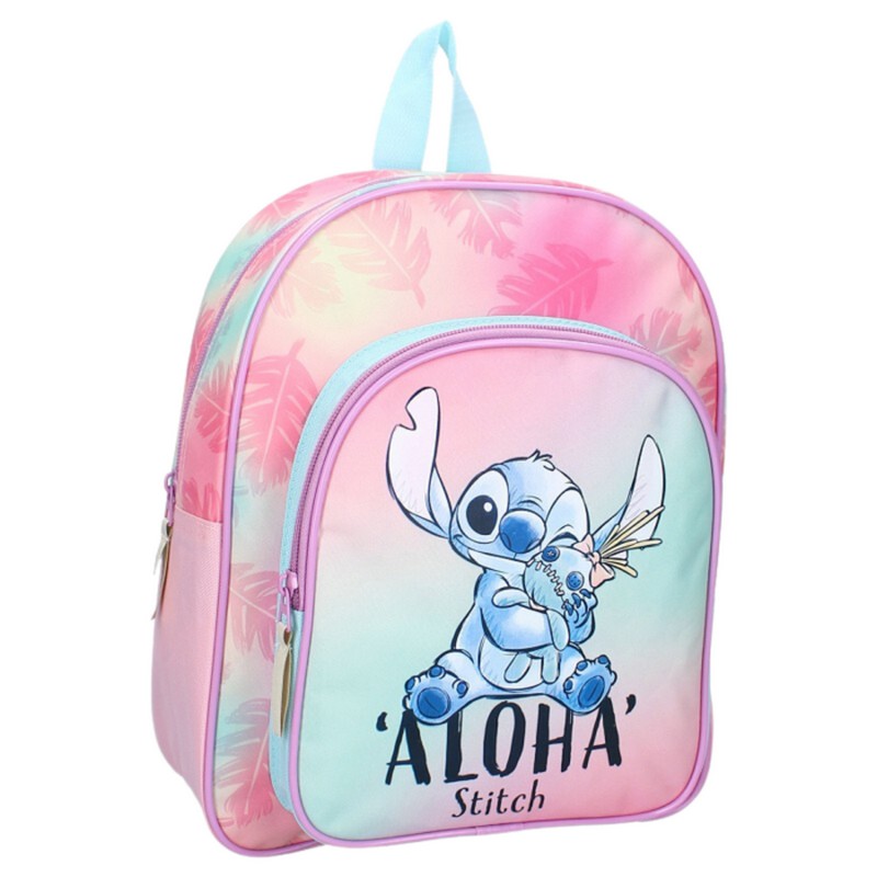 Lilo & Stitch Aloha Leaves Rygsæk (30 x 25 x 2 cm) | Lilo & Stitch Taske / Pung - Temashop