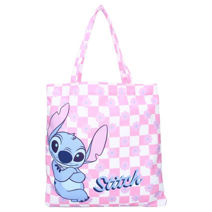 Lilo & Stitch Ternet Mulepose Lyserød (40 x 40 x 1 cm, 1,6 L) | Lilo & Stitch Taske / Pung - Temashop