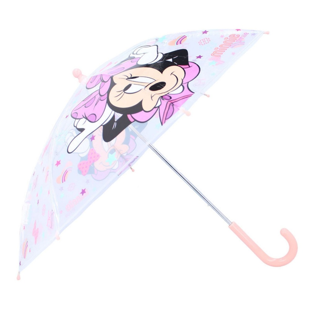 Minnie Mouse Transparent Paraply (71 x 60 cm) | Minnie Mouse Paraply - Temashop