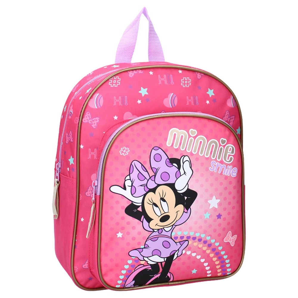 Minnie Mouse Rygsæk Med Lommer (30 x 25 x 11 cm) | Minnie Mouse Taske / Pung - Temashop