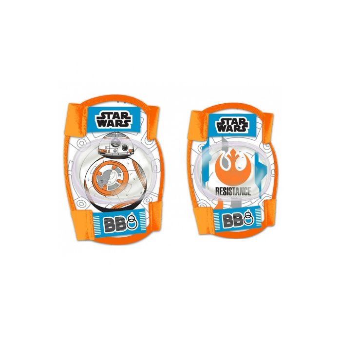 Star Wars BB-8 Knæ- & Albuebeskyttere (13,5 x 11 cm & 13 x 9,5 cm) | Star Wars Cykeludstyr - Temashop