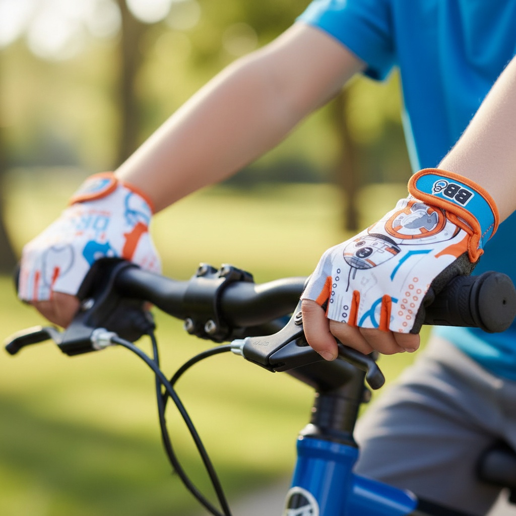 Star Wars BB-8 Fingerløse Cykelhandsker | Star Wars Cykeludstyr - Temashop
