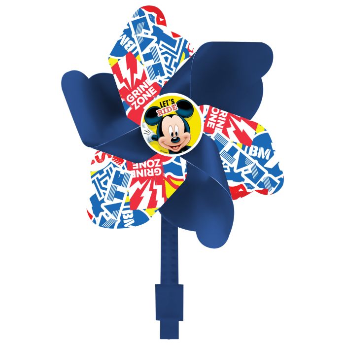 Mickey Mouse Cykel Vindmølle (17 cm) | Mickey Mouse Cykeludstyr - Temashop