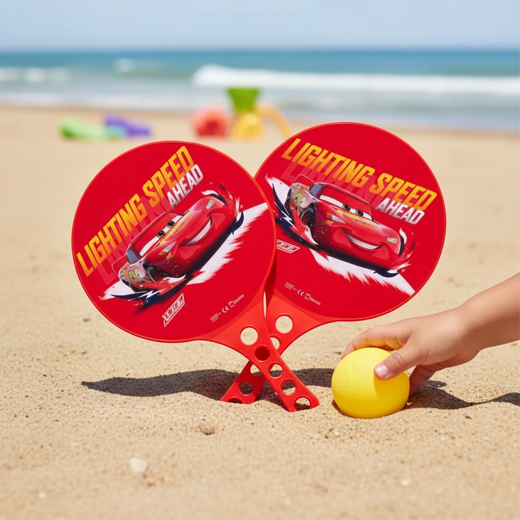 Cars Strandtennissæt (42 x 12,4 x 8,5 cm) | Cars Legetøj - Temashop