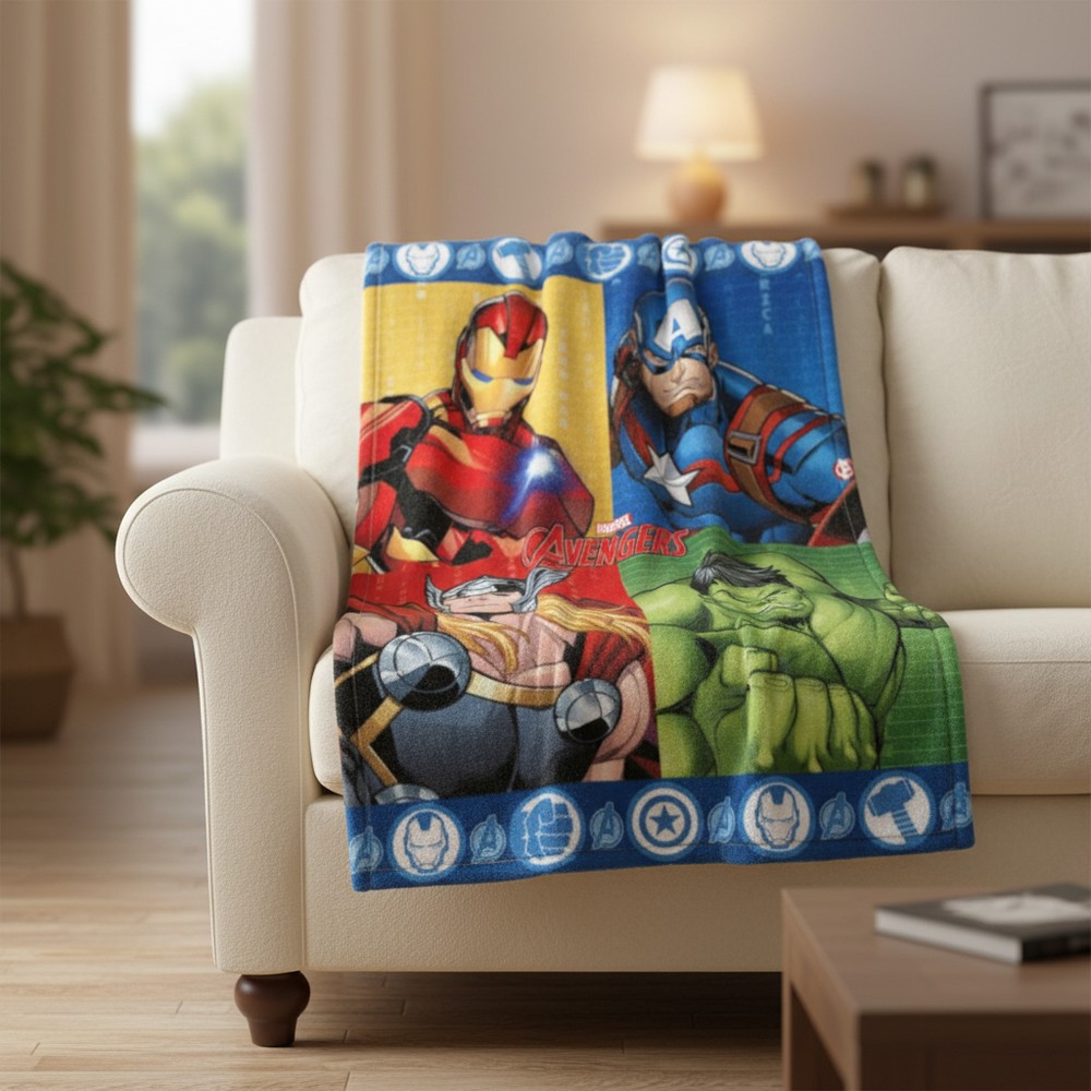 Avengers Fleecetæppe | Avengers Tæpper - Temashop