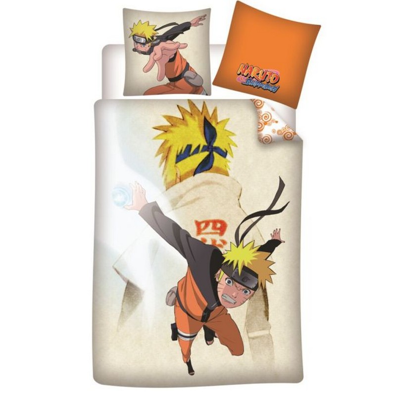 Naruto Ninja Sengetøj (140 x 200 & 65 x 65 cm) | Naruto Sengetøj - Temashop