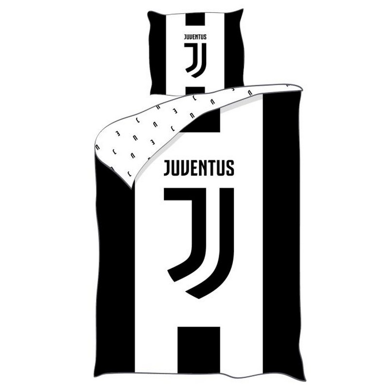 Juventus Sengetøj (140 x 200 cm & 65 x 65 cm) | Fodbold Sengetøj - Temashop