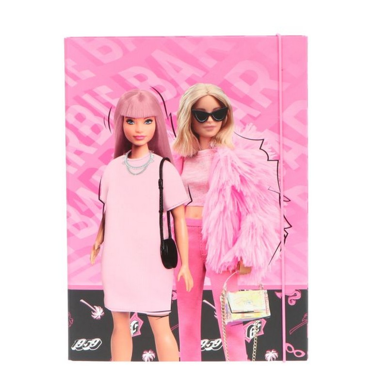 Barbie A4 Mappe (24 x 32 x 4 cm) | Barbie Tavler - Temashop