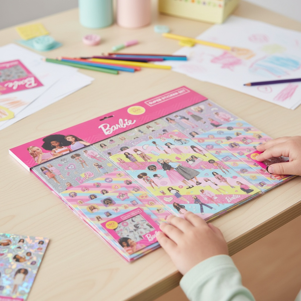 Barbie Klistermærkesæt | Barbie Klistermærke - Temashop
