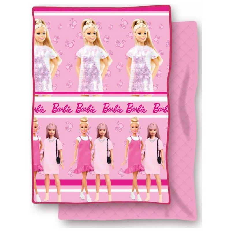 Barbie Sengetæppe Lyserød (0,5 x 150 x 250 cm) | Barbie Sengetøj - Temashop
