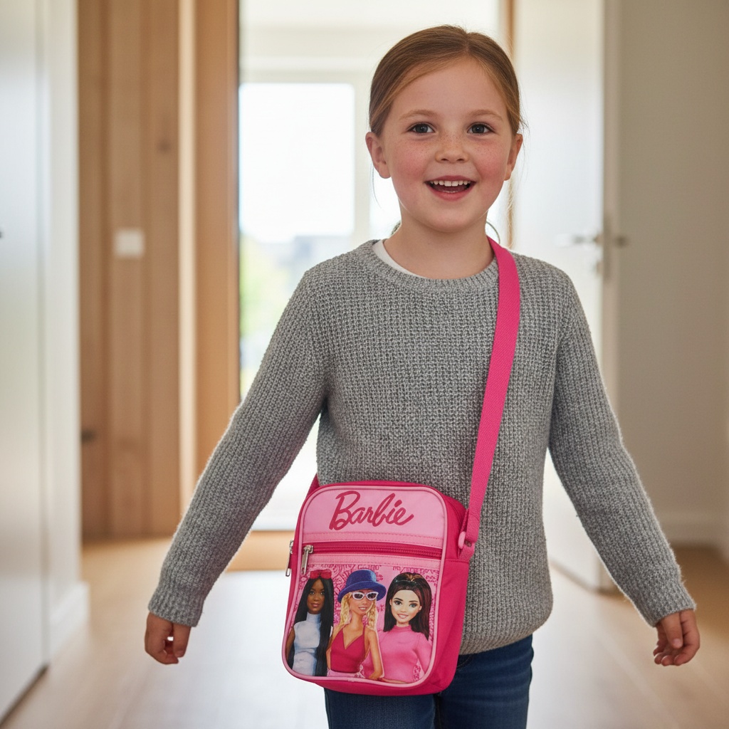 Barbie Skuldertaske Pink (15,5 x 5,5 x 21 cm) | Barbie Taske / Pung - Temashop