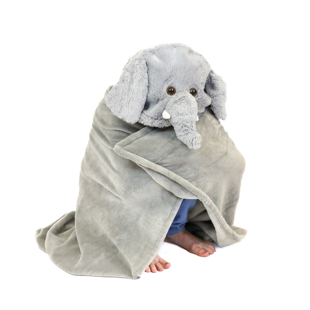 Elefant Fleecetæppe (130 x 100 cm) | Elefant Tæpper - Temashop