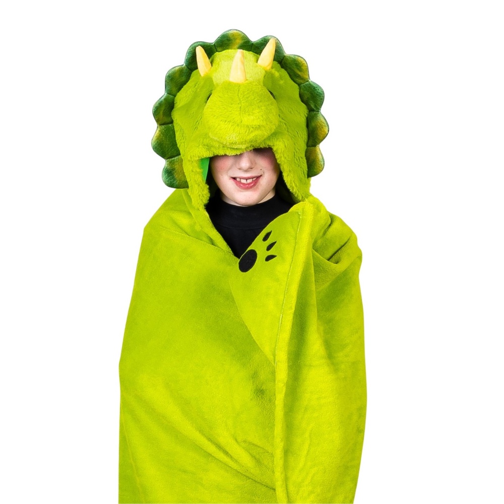 Dinosaur Fleecetæppe (130 x 100 cm) | Dinosaurus Tæpper - Temashop