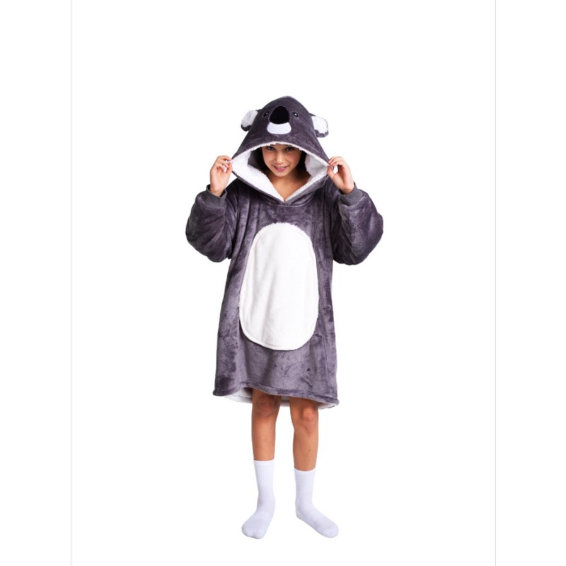 Noxxiez Koala Tæppehoodie Til Børn (80 x 58 x 10 cm) | Koala Hoodie - Temashop