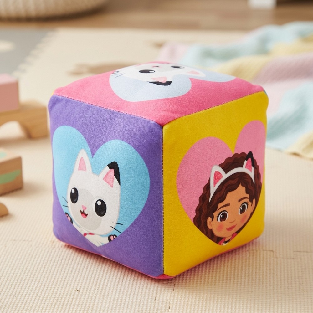 Gabbys Dukkehus Cube Pude (25 x 25 x 25 cm) | Gabbys Dollhouse Puder - Temashop