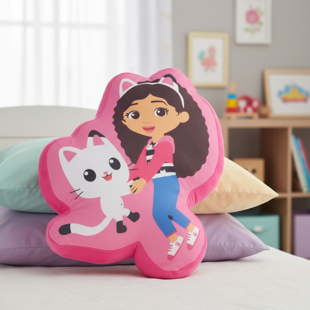 Gabbys Dukkehus Pandy Paws & Gabby Pude (40 x 40 x 5 cm) | Gabbys Dollhouse Puder - Temashop