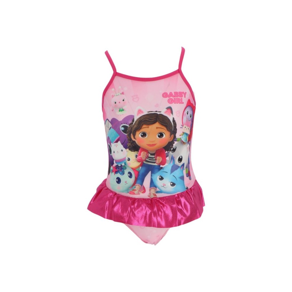 Gabbys Dollhouse Badedragt Pink | Gabbys Dollhouse Badetøj - Temashop
