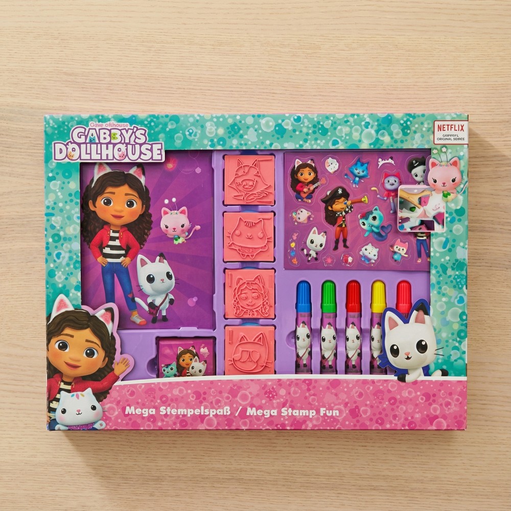 Gabby's Dukkehus Stempel Sæt | Gabbys Dollhouse Male- & Tegneudstyr - Temashop