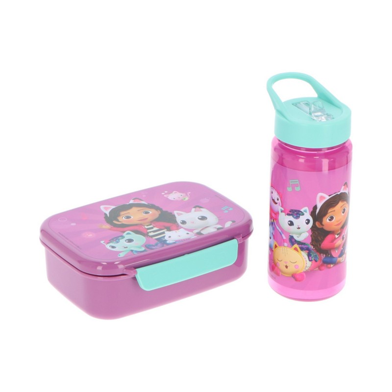 Gabbys DukkehusÂ® Drikkedunk & Madkasse Lyserød