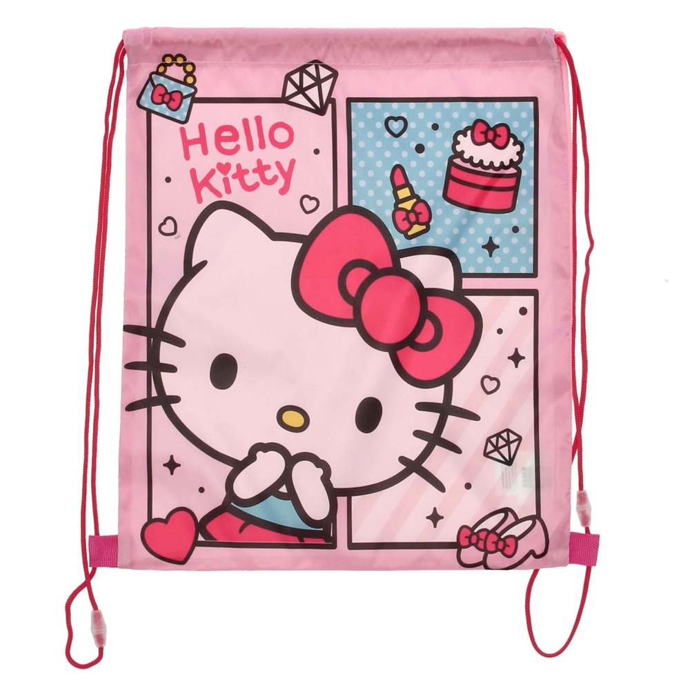 Hello Kitty Bow Sportstaske (40 x 35 cm) | Hello Kitty Taske / Pung - Temashop
