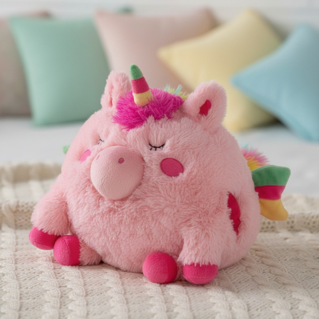 Unicorn Håndvarmer (35 x 35 x 35 cm) | Enhjørning Bamse - Temashop