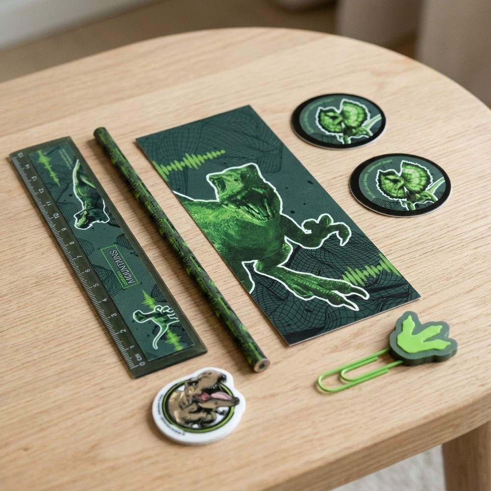 Jurassic World Skrivesæt 7 Dele (14 x 7 x 24,5 cm) | Jurassic World Penalhuse - Temashop
