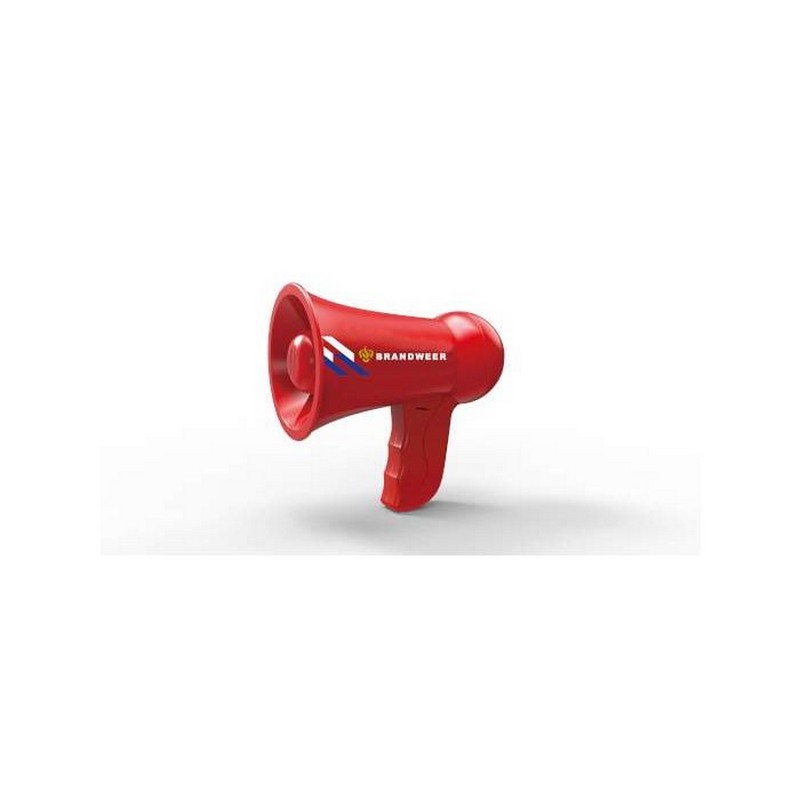 Brandvæsen Megafon Rød (18,5 x 17 x 9 cm) | Brandmand Legetøj - Temashop