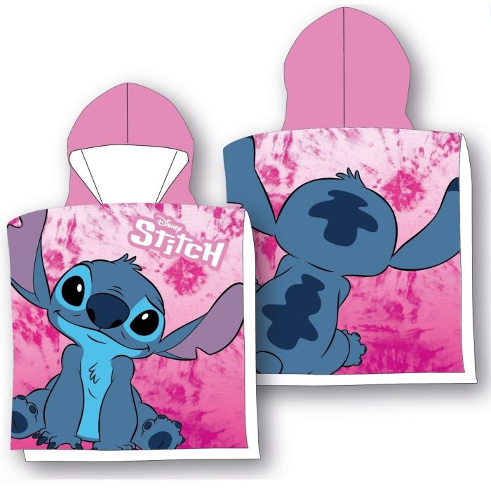 Lilo & Stitch Håndklædeponcho Pink (50 x 100 cm) | Lilo & Stitch Overdel - Temashop