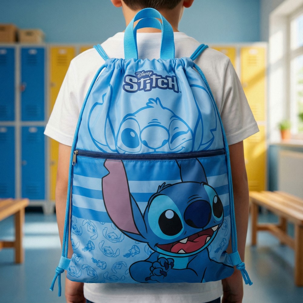 Lilo & Stitch Luksus Gymnastikpose Blå (34,5 x 45 cm) | Lilo & Stitch Taske / Pung - Temashop
