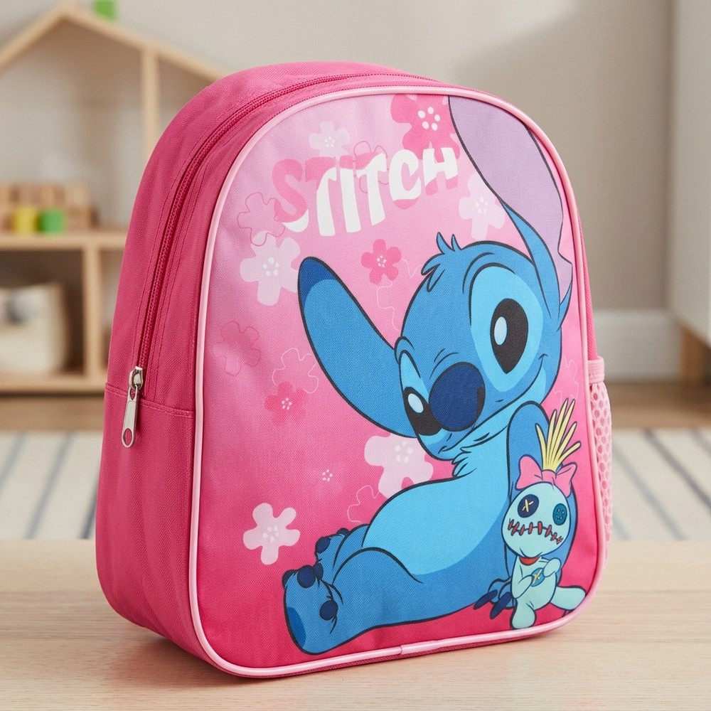 Lilo & Stitch Scrump Rygsæk Pink (25 x 22 x 10 cm) | Lilo & Stitch Taske / Pung - Temashop