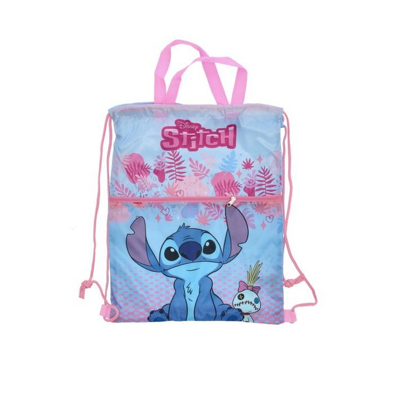 Lilo & Stitch Gymnastikpose Lyserød/Blå (34,5 x 45 cm) | Lilo & Stitch Taske / Pung - Temashop