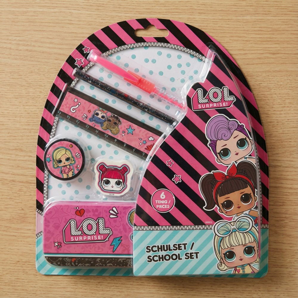 LOL Surprise Skolesæt 6 Dele | LOL Male- & Tegneudstyr - Temashop