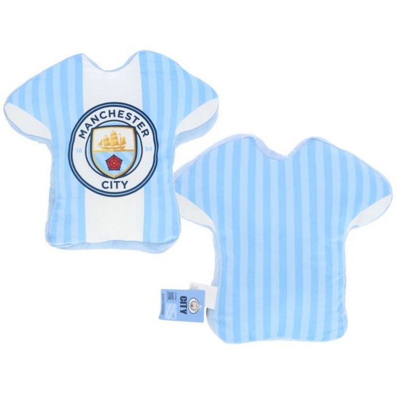 Manchester City Trøje Pude (35 cm) | Fodbold Puder - Temashop