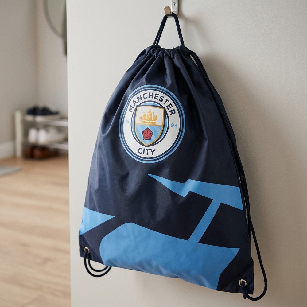 Manchester City Gymnastikpose (35 x 40 cm) | Fodbold Taske / Pung - Temashop
