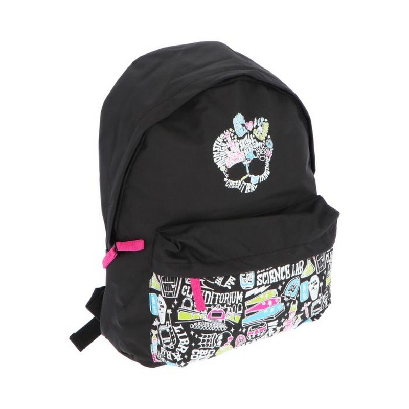 Monster High Skoletaske Sort (29 x 39 x 9 cm) | Monster High Taske / Pung - Temashop